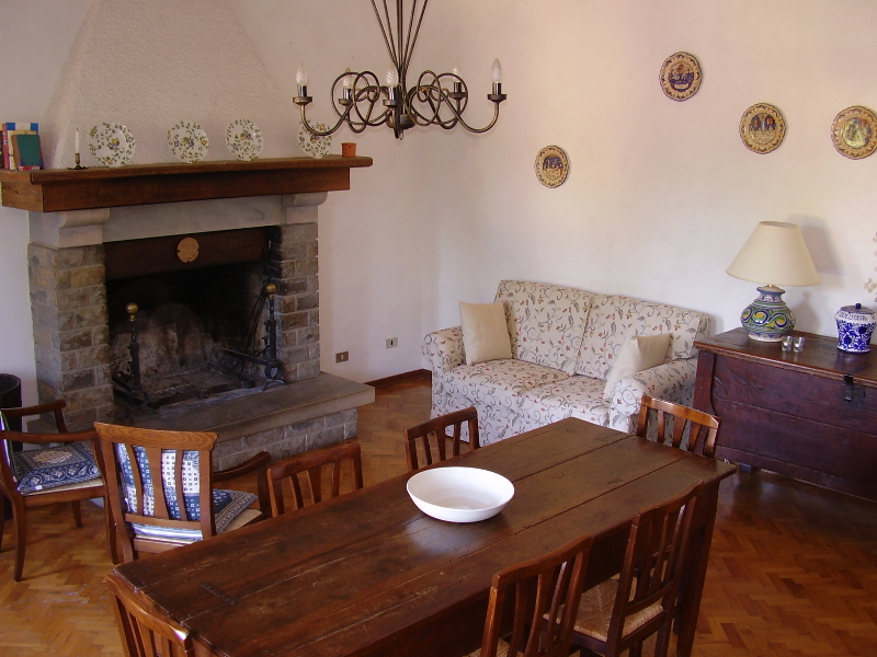 living-room with fireplace